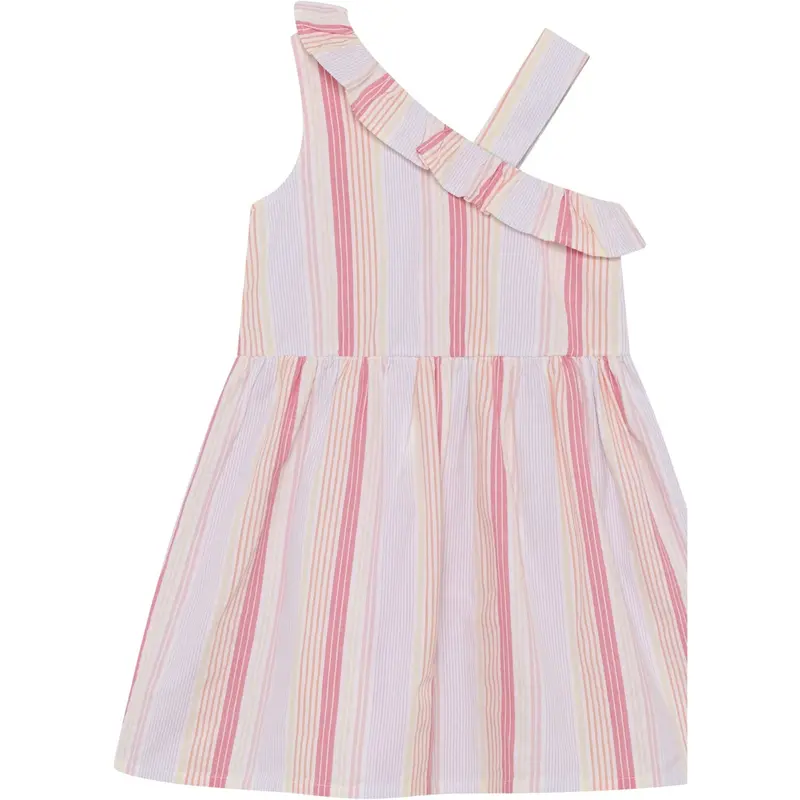 Minymo Bright White Dress Ns Y/D Seersucker 2