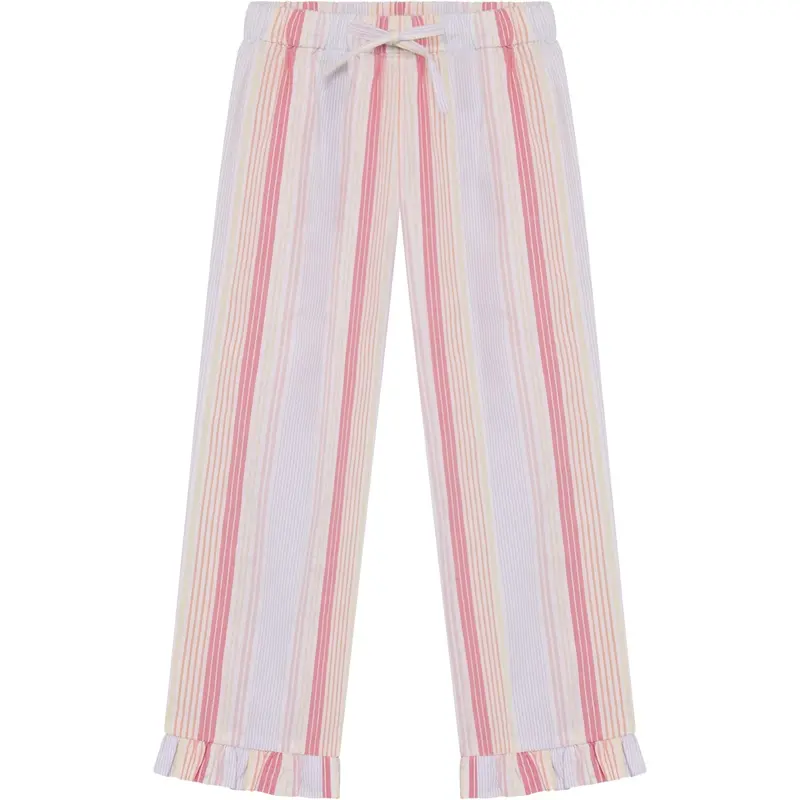 Minymo Bright White Pants Y/D Seersucker 1