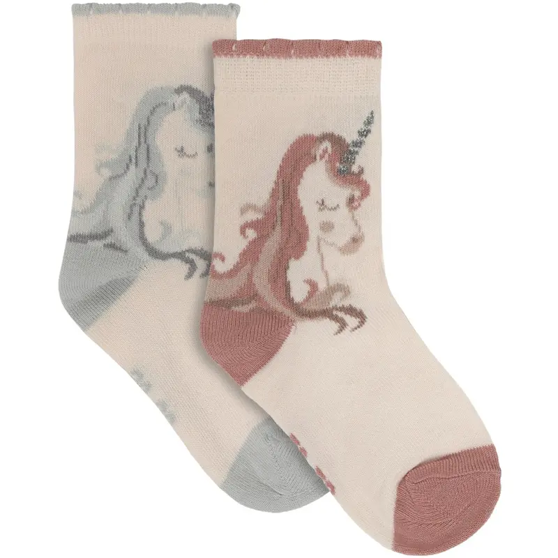 Minymo Canyon Clay Socks W. 3D Effect 2-Pack 1