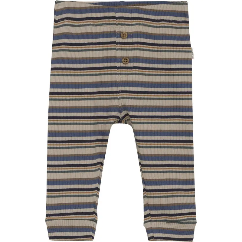 Minymo China Blue Pants Y/D Rib 1