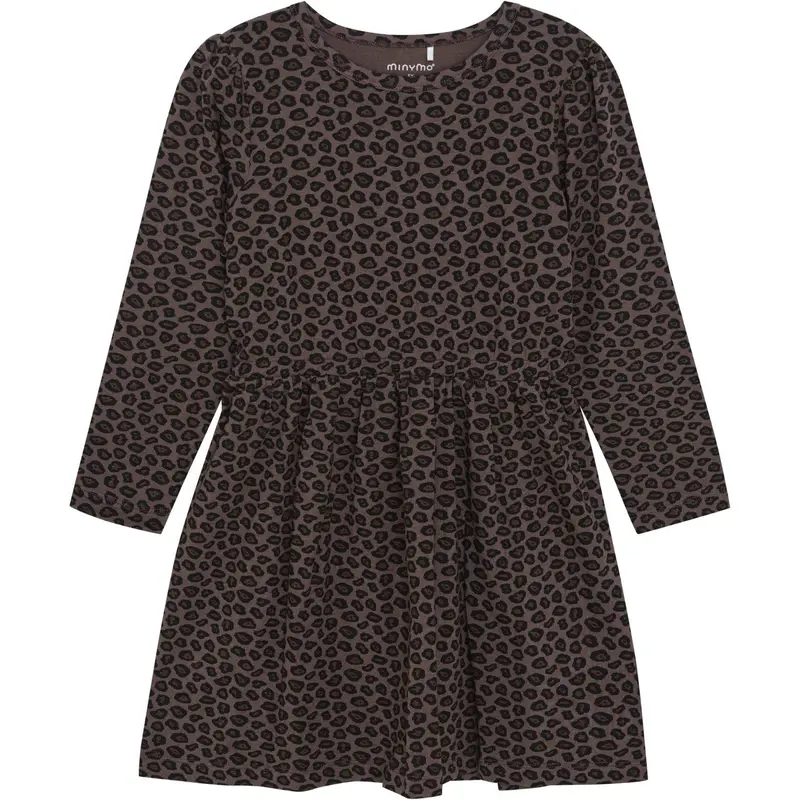 Minymo Chocolate Chip Dress Ls Aop 1