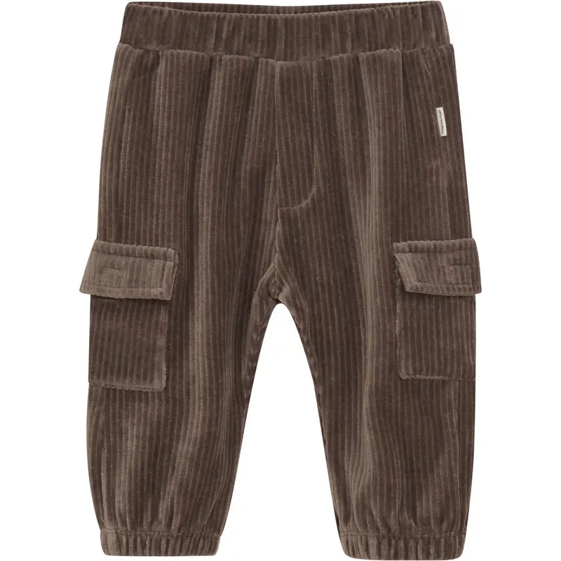 Minymo Chocolate Chip Pants Velour 1