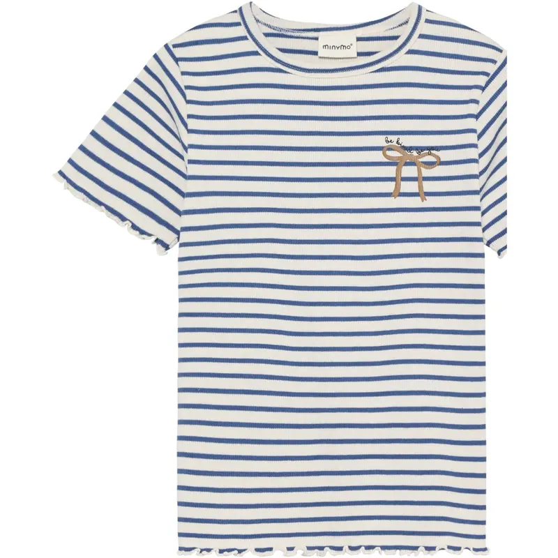 Minymo Dutch Blue T-Shirt Ss Rib 1