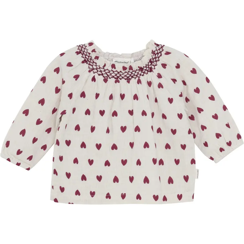Minymo Eggnog Blouse Ls Aop 1