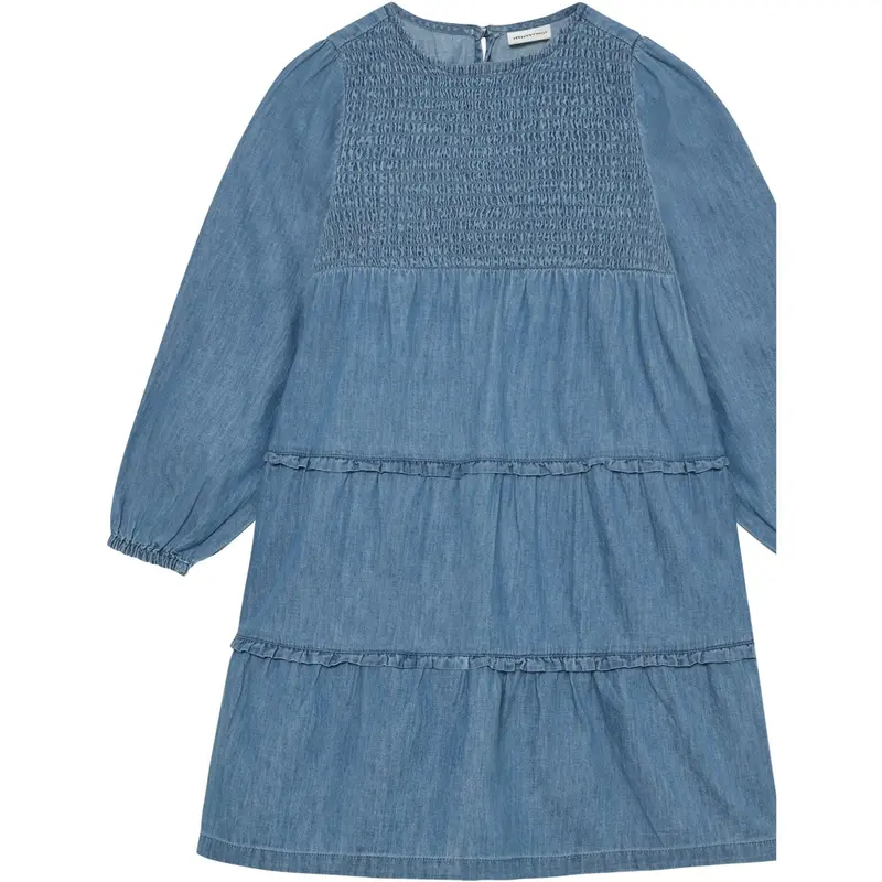 Minymo Faded Denim Dress Ls Chambray 1