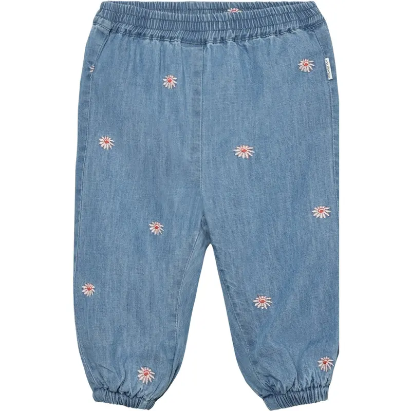 Minymo Faded Denim Pants Emb. Chambray W. Lining 1