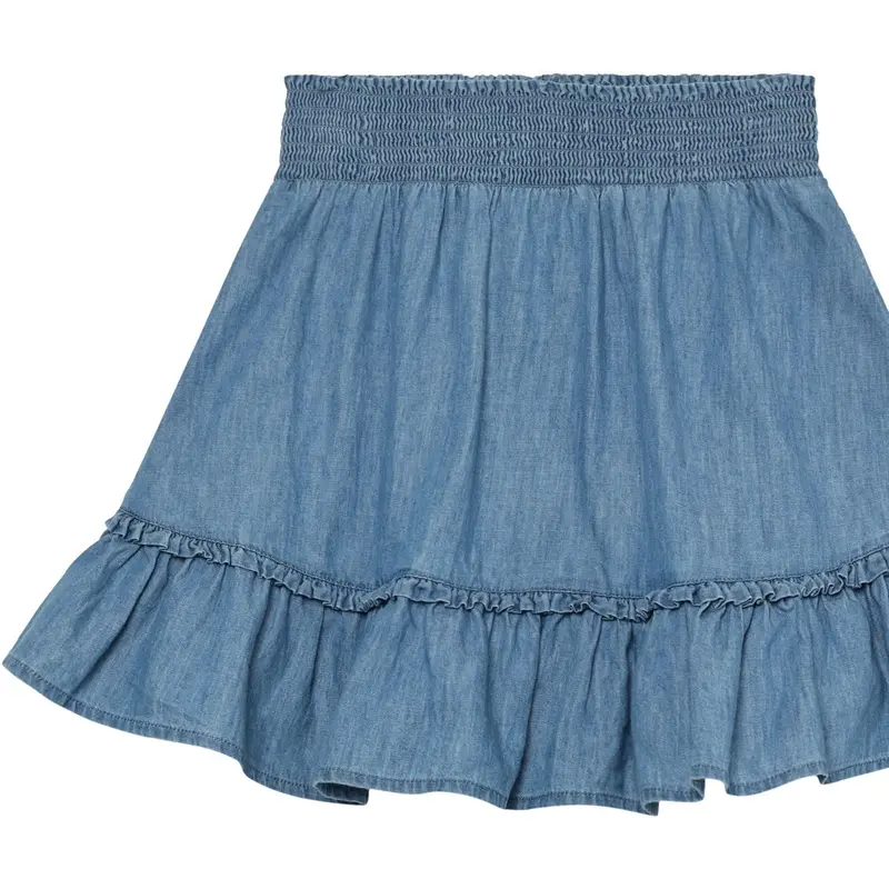 Minymo Faded Denim Skirt Chambray 1