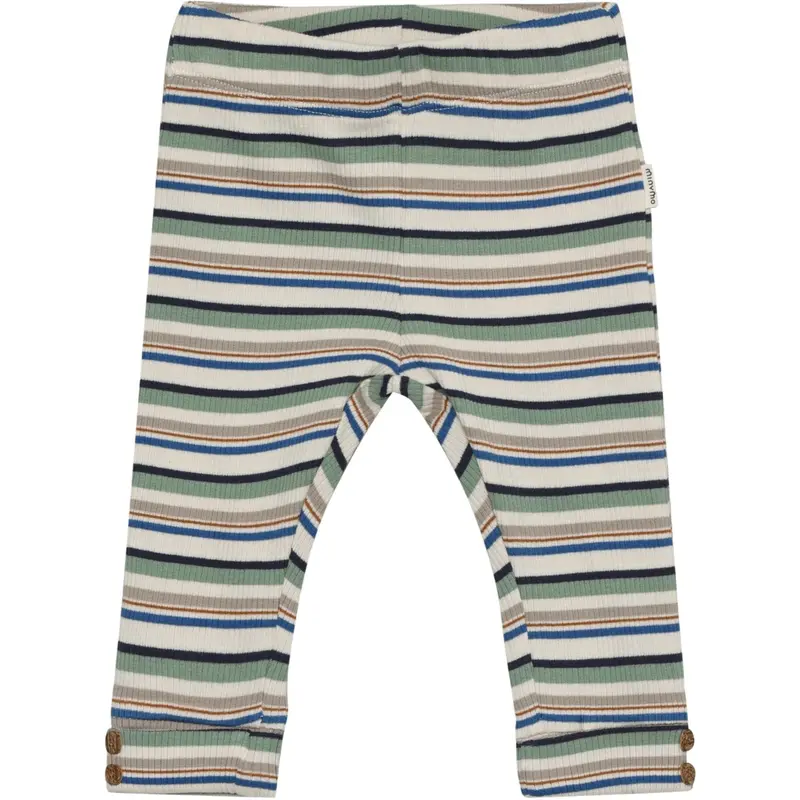 Minymo Lily Pad Pants Y/D Rib 1