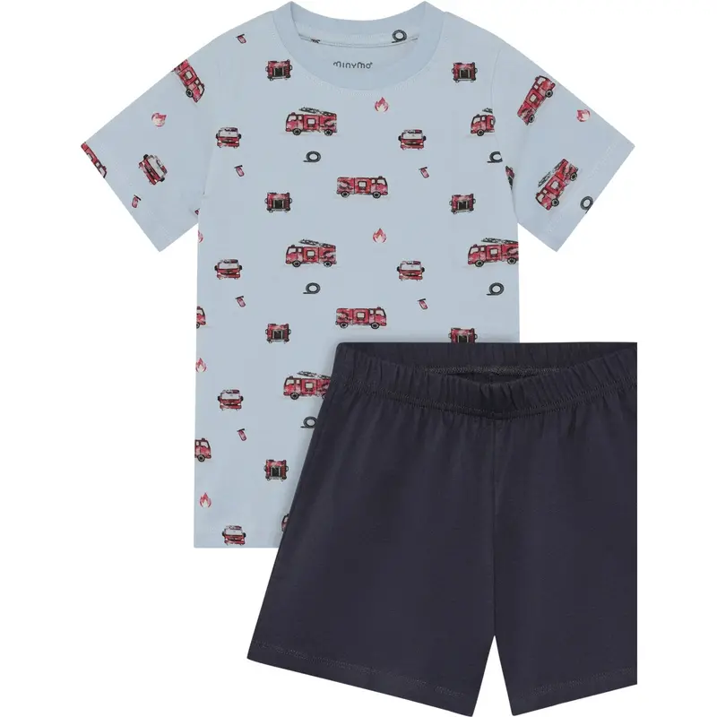 Minymo Niagara Mist T-Shirt+Short Set Aop 1