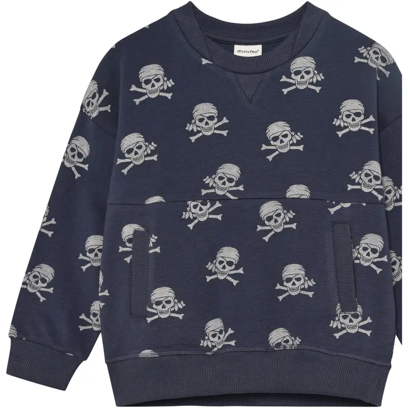 Minymo Odyssey Gray Sweatshirt Ls Aop 1
