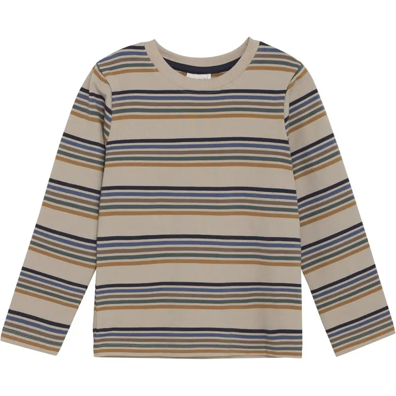 Minymo Oxford Tan T-Shirt Ls Y/D 1