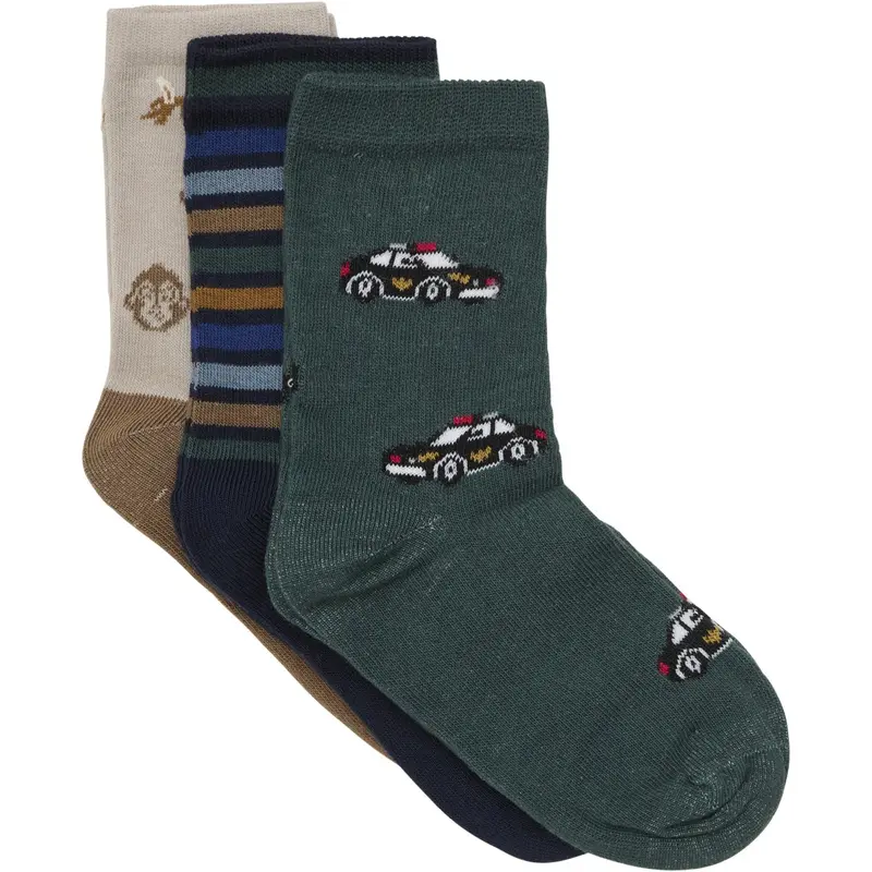 Minymo Parisian Night 3-Pack Socks 1