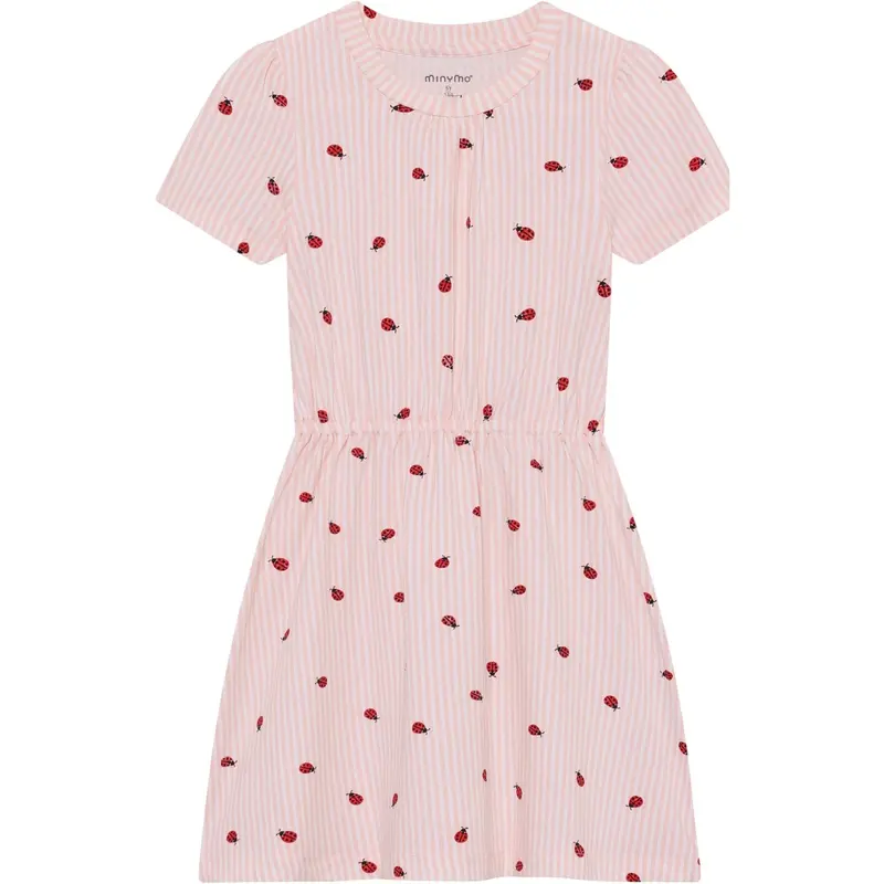 Minymo Peach Blush Dress Ss Aop 1
