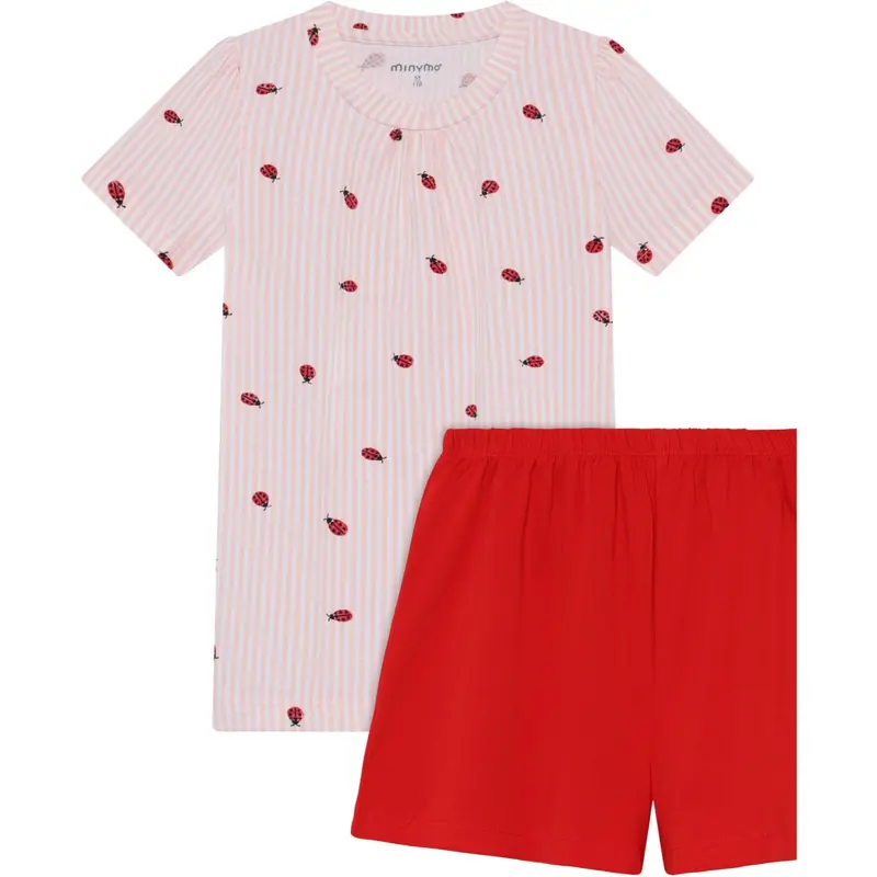 Minymo Peach Blush T-Shirt+Short Set Aop 1