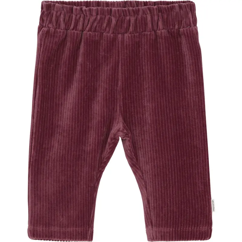 Minymo Rose Brown Pants Velour 1