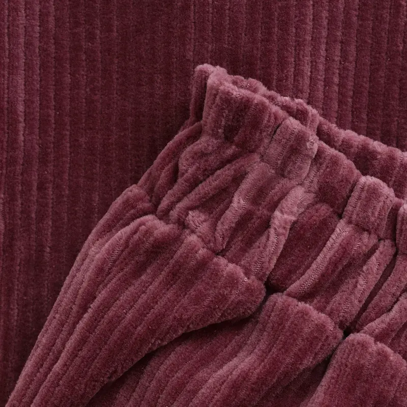 Minymo Rose Brown Pants Velour 2