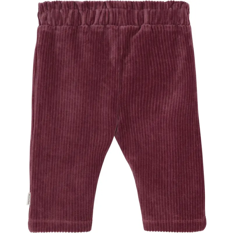 Minymo Rose Brown Pants Velour 3