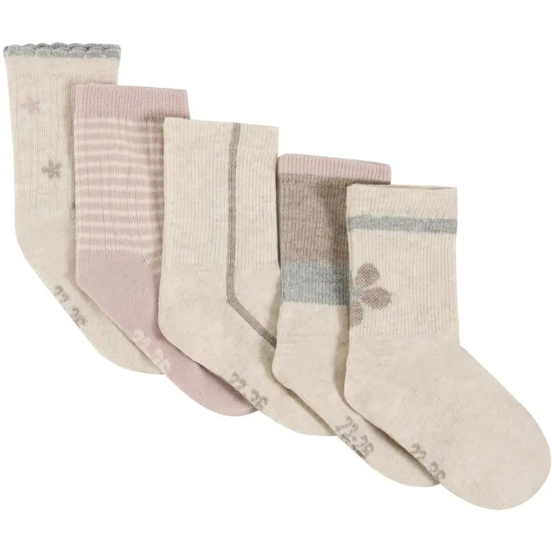 Minymo Shell Socks W. Pattern 5-Pack 1