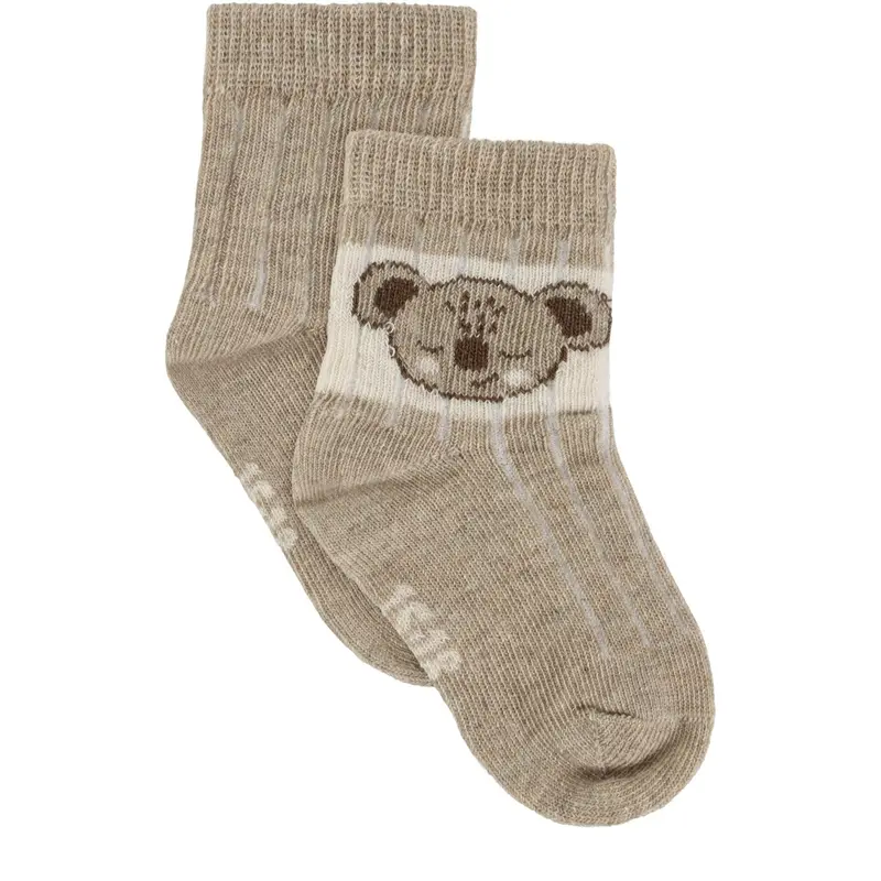 Minymo Silver Mink Baby Socks (2-Pack) 1