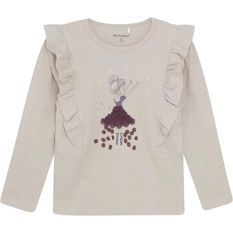 Minymo Smoke Gray T-Shirt Ls 1