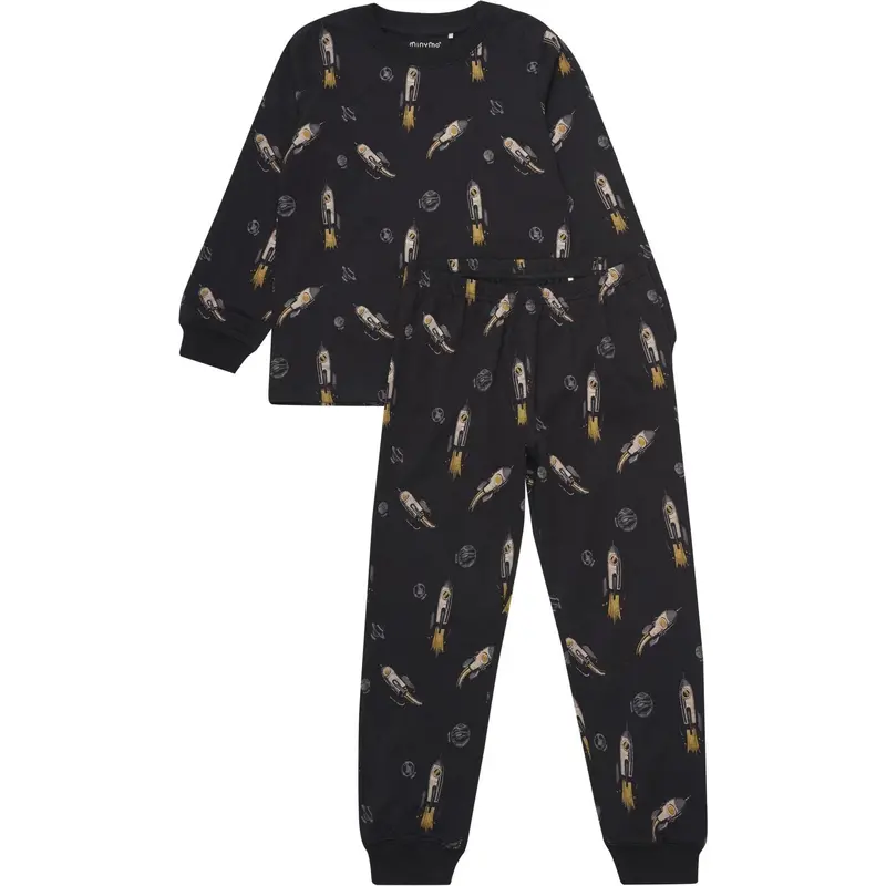 Minymo Tap Shoe Pajamas Ls Set Aop 1