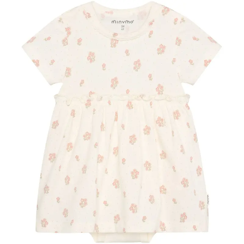 Minymo Vanilla Ice Body Dress Ss Aop 1