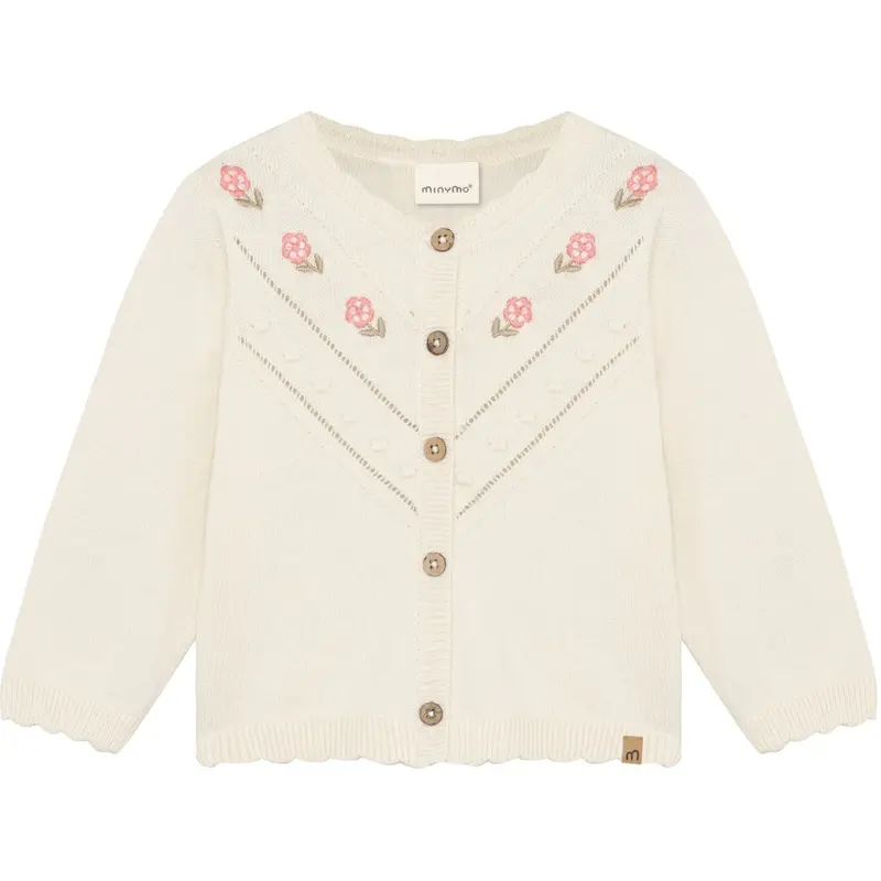 Minymo Vanilla Ice Cardigan Knit 1