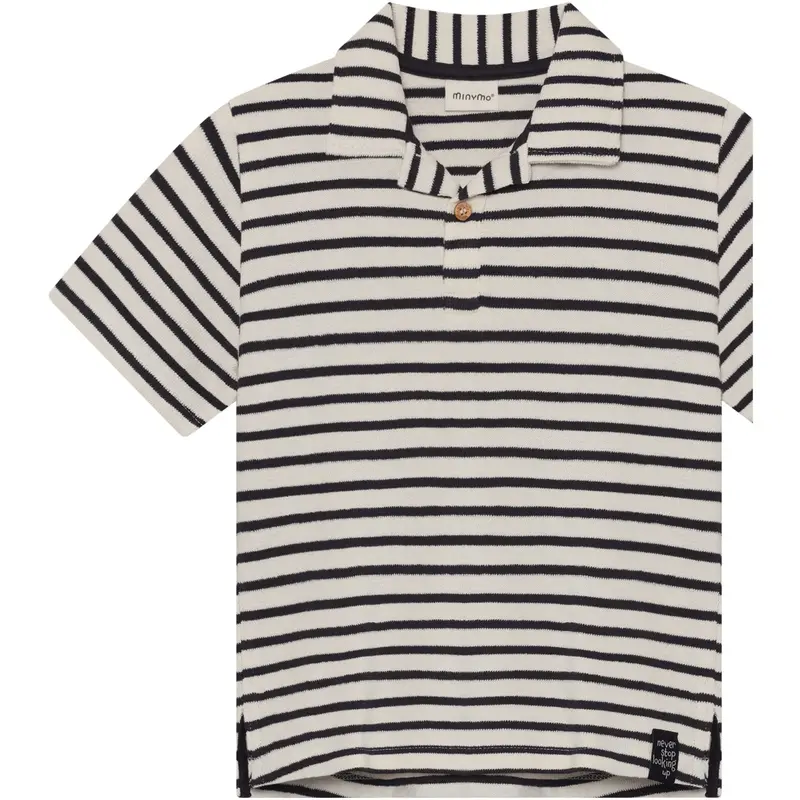 Minymo Vanilla Ice Polo T-Shirt Ss Y/D 1