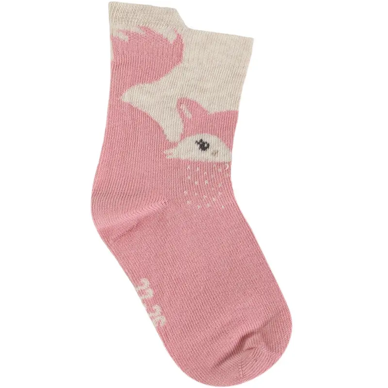 Minymo Wild Rose Socks W. 3D Effect (2-Pack) 3