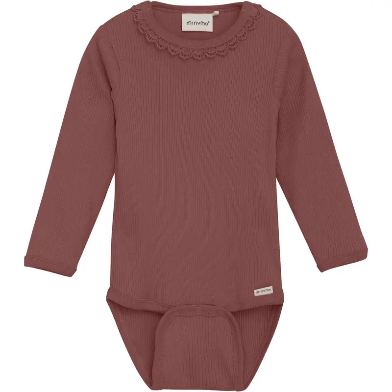 Minymo Withered Rose Body Ls Rib 1