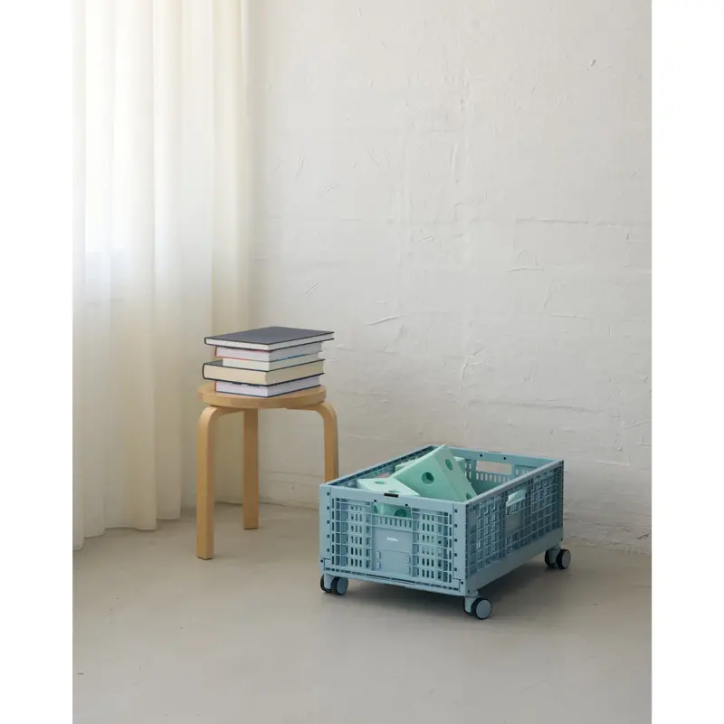 Modu Sky Blue 4 X Storage Crate Wheels 2