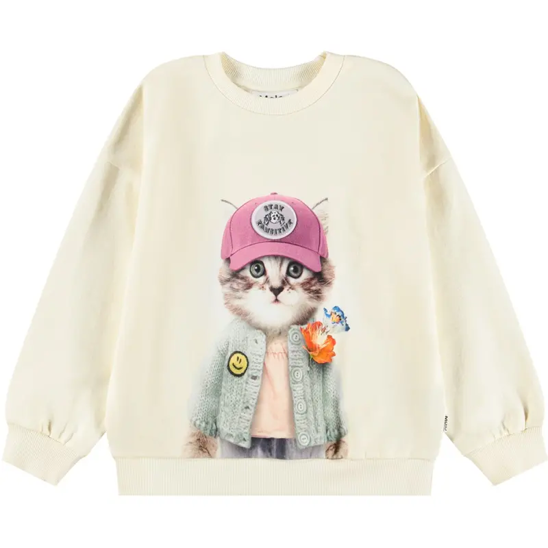 Molo Kitty Miauu Maxi Sweatshirt 1