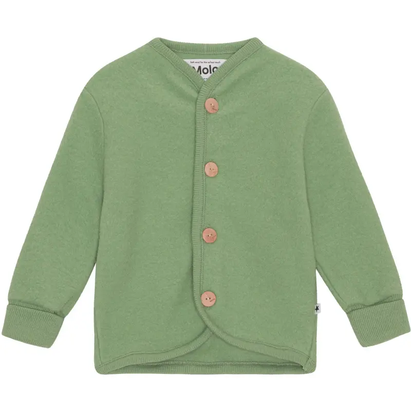 Molo Moss Green Umber Fleece Jacket 1
