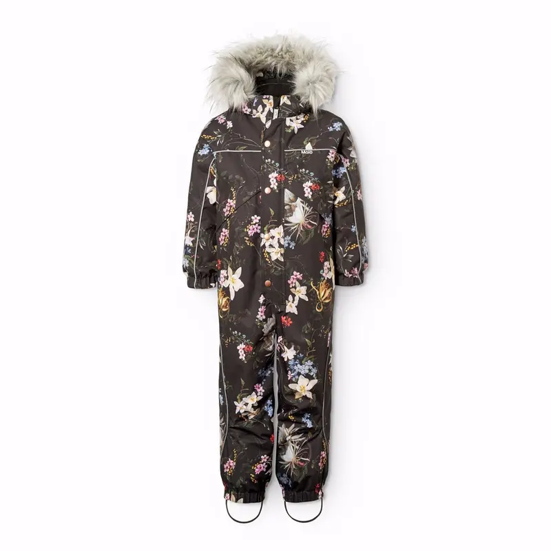 Molo Paisley Flowers Polaris Fur Junior Snowsuit 1