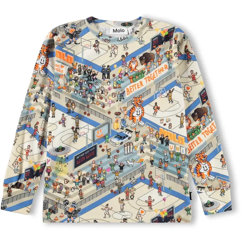 Molo Pixel Basket Rill T-Shirt 1