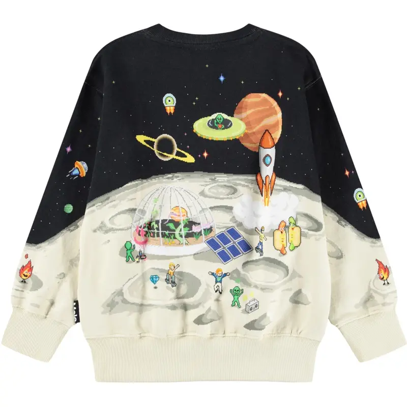 Molo Pixel Moon Mattis Sweatshirt 1