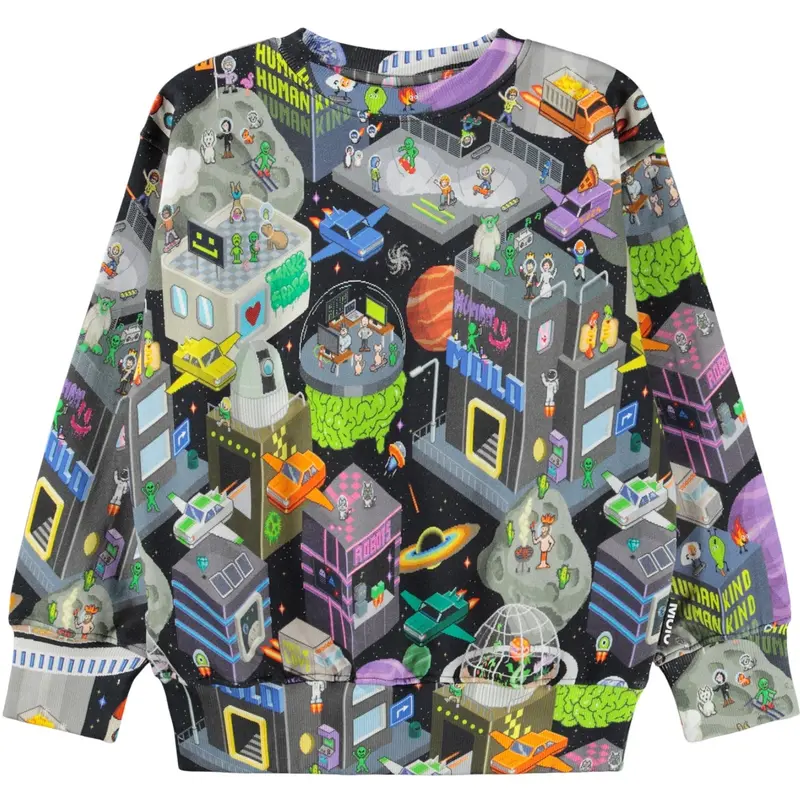 Molo Pixel Space Mattis Sweatshirt 1