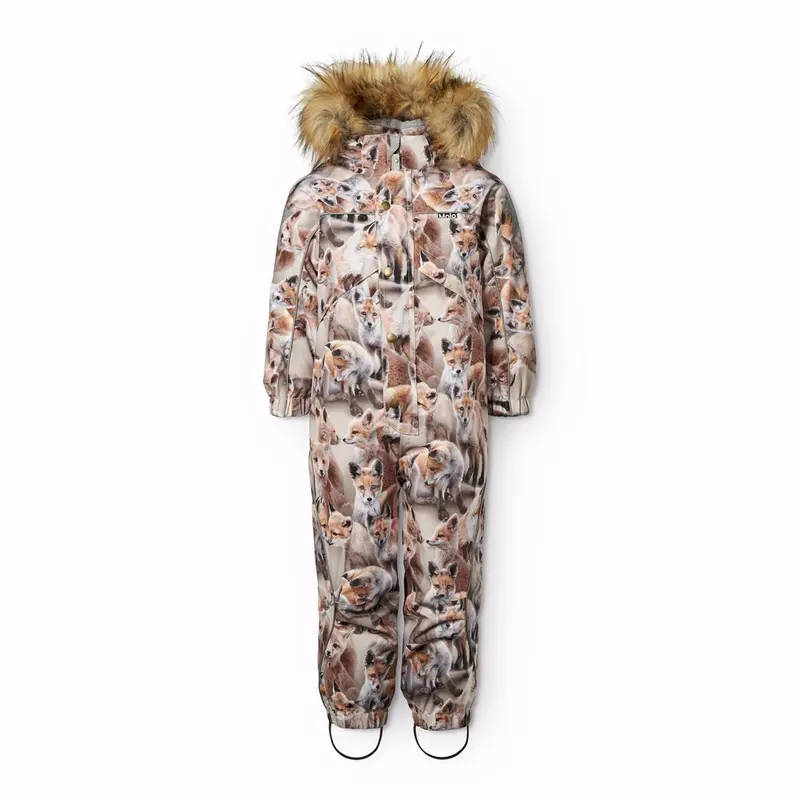 Molo Playing Foxes Polaris Fur Junior Snowsuit 1