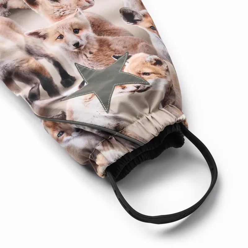 Molo Playing Foxes Pyxis Fur Baby Snowsuit 3