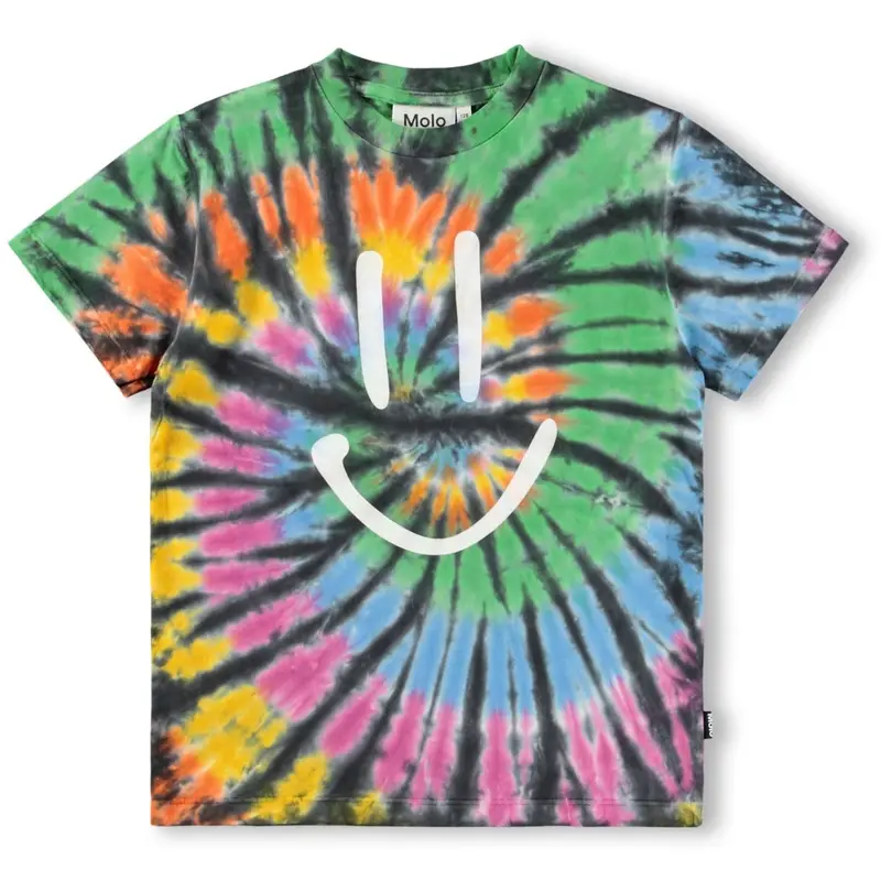 Molo Smile Tie Dye Roxo T-Shirt 1