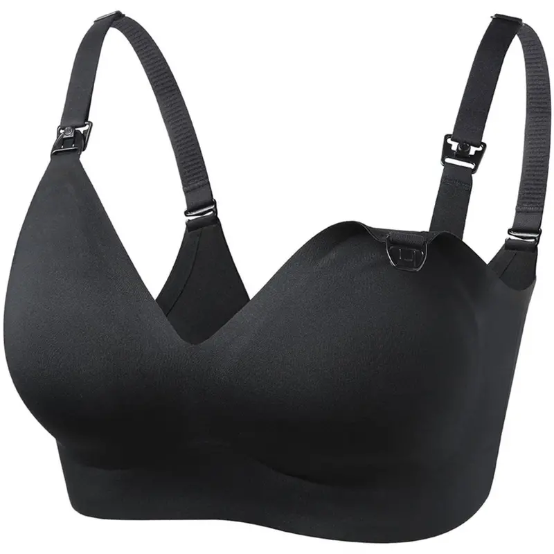 Momcozy Black Yn21 Maternity Nursing Bra 1
