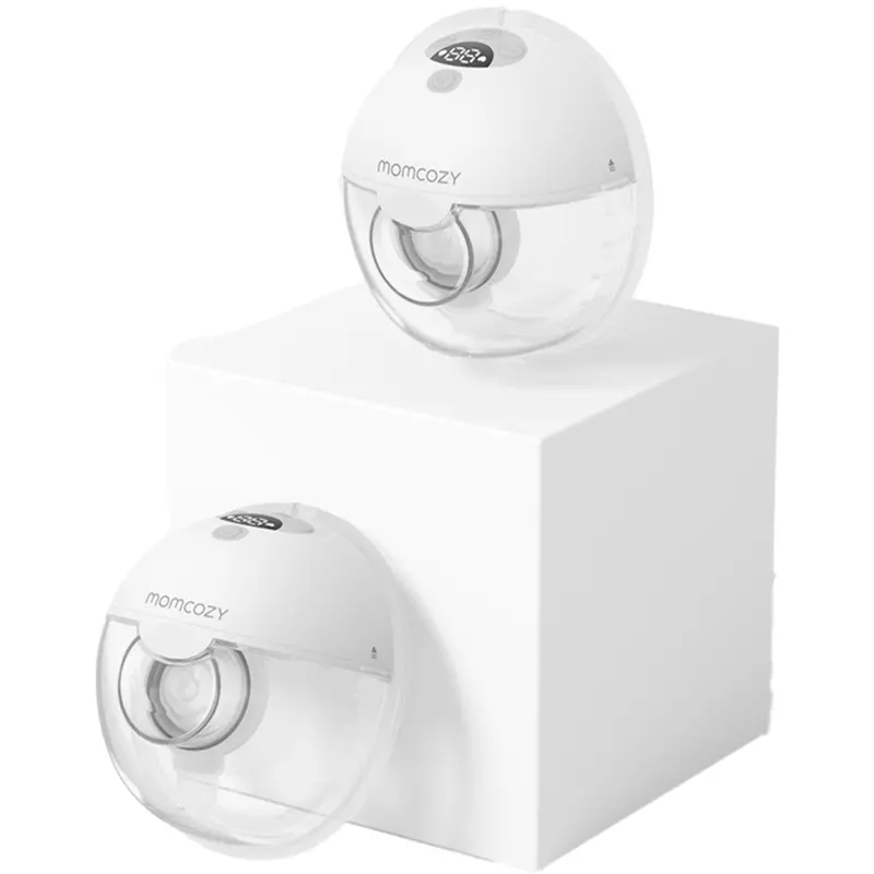 Momcozy Grey M5 Wearable Breast Pump Double Pack 1