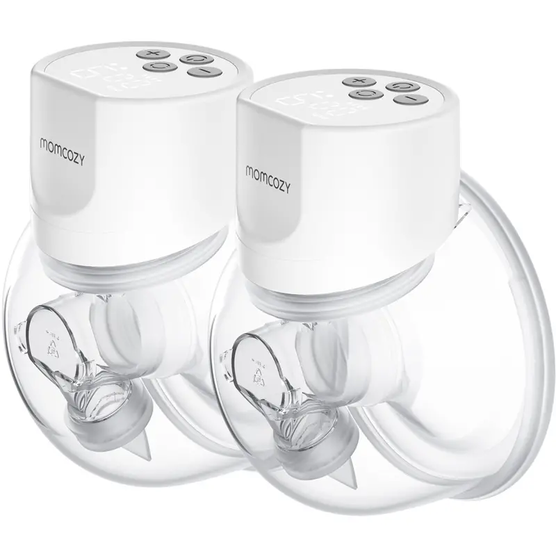 Momcozy Grey S12 Pro Wearable Breast Pump Double Pack 1