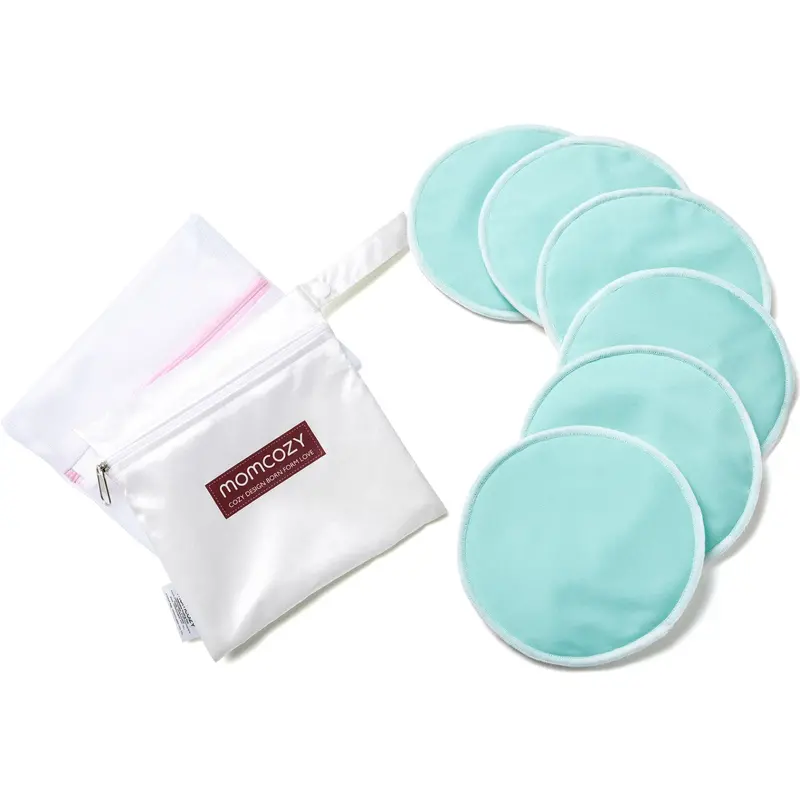 Momcozy Natural Reusable Nursing Pads 14-Pack Thick 1