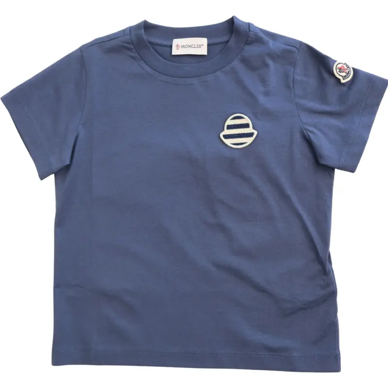 Moncler Blue Ss T-Shirt 1