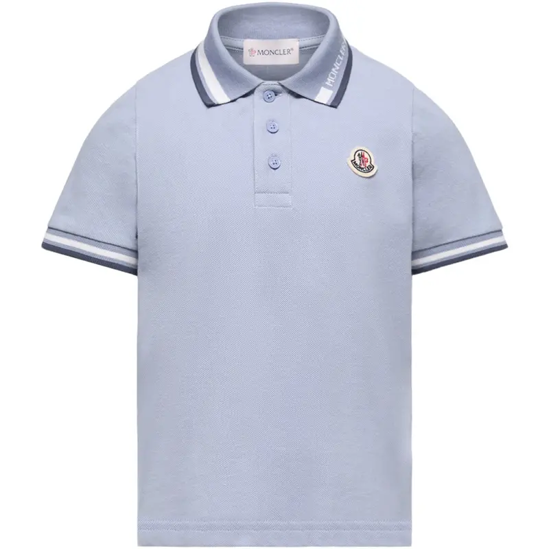 Moncler Medium Blue Ss Polo 1