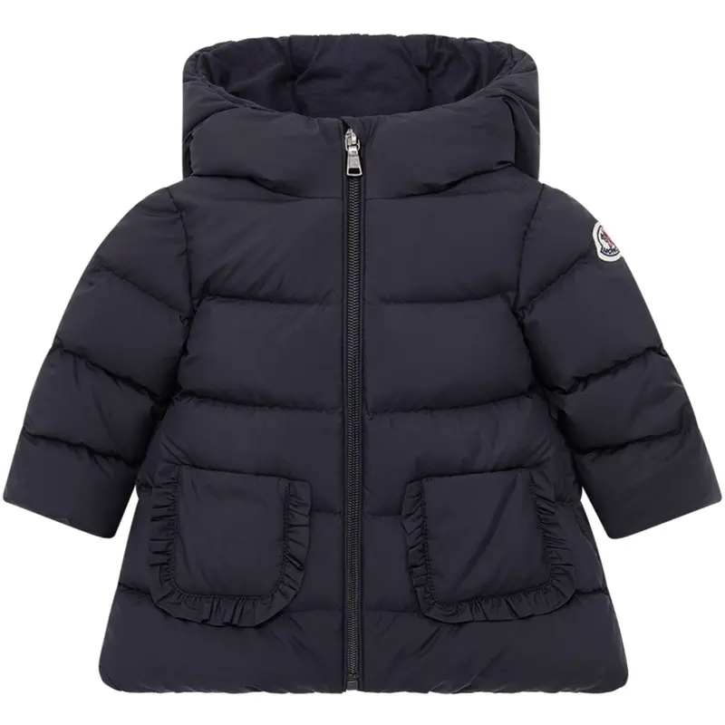 Moncler Navy Molan Long Parka Jacket 1