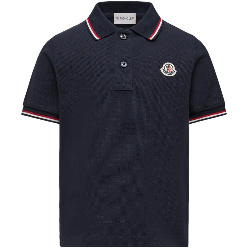 Moncler Navy Ss Polo 1