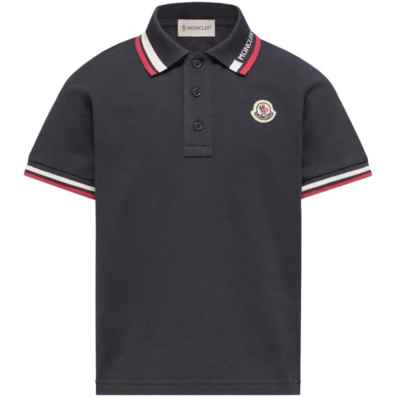 Moncler Navy Ss Polo 1