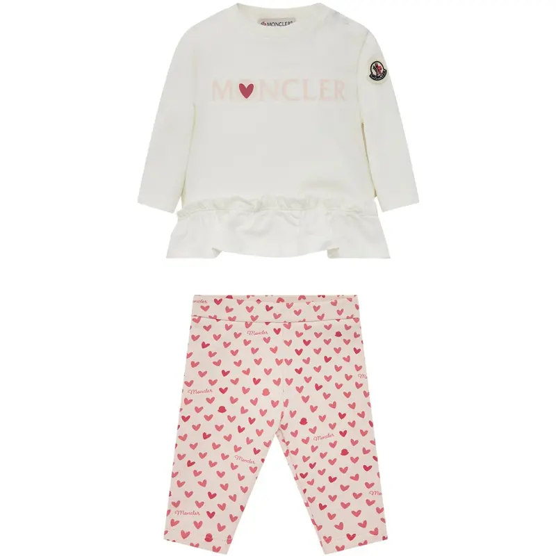 Moncler Open White Knitwear Clothing Ensemble Set 1